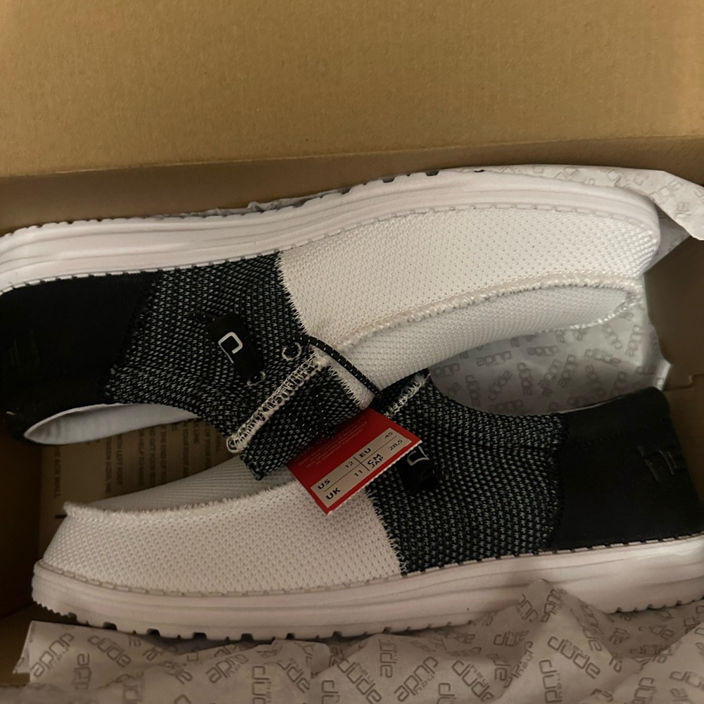 Hey Dude Wally Funk Waffle Black Ice Size 12